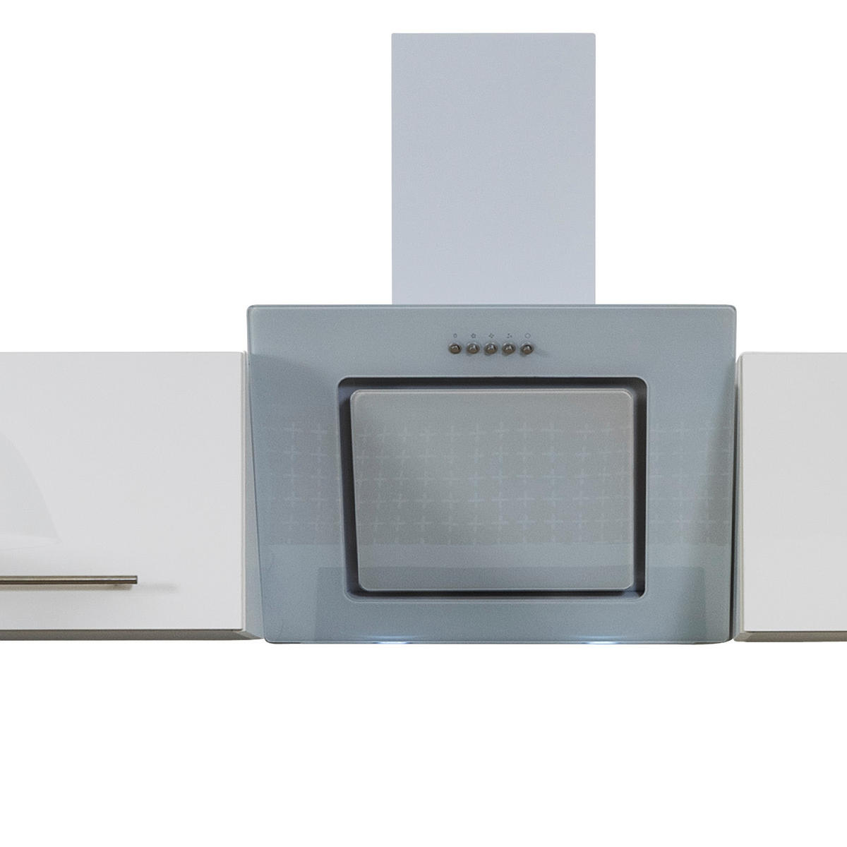 KÜCHENBLOCK 300 cm   in Weiss  - Weiss/Edelstahlfarben, Konventionell, Holzwerkstoff/Metall (300cm) - Respekta