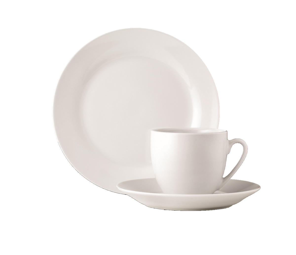 SERVIS ZA KAFU    - bela, Osnovno, keramika (16/27,3/23,2cm) - Van Well