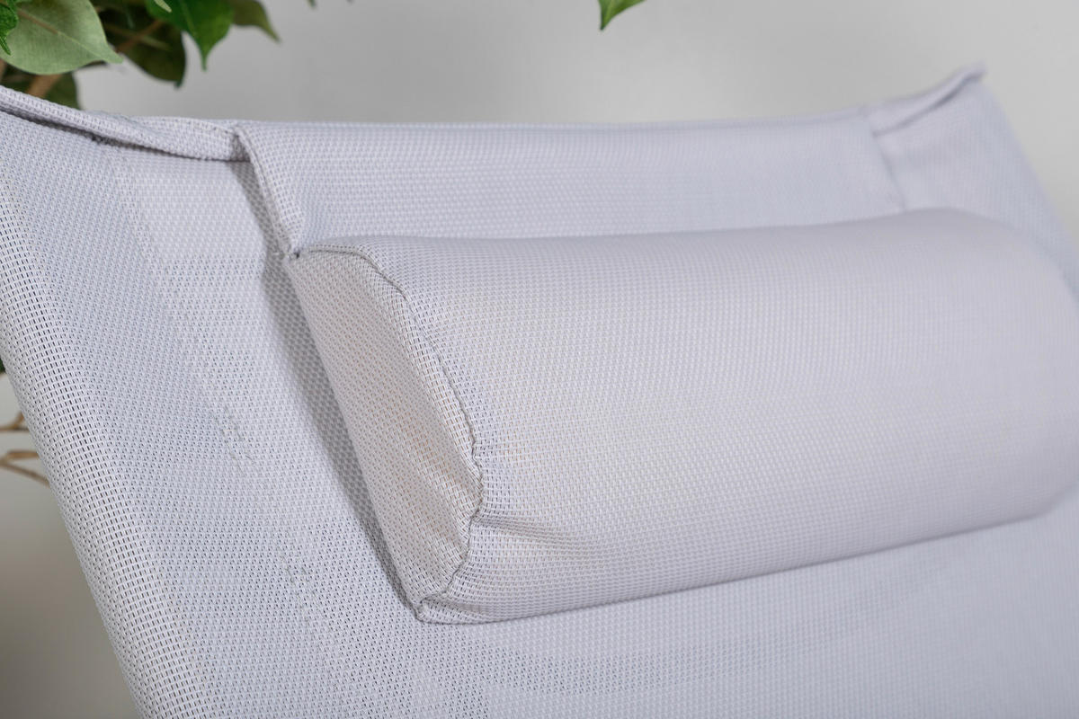 STRANDSESSEL 63/89/84 cm  - Schwarz/Grau, KONVENTIONELL, Textil/Metall (63/89/84cm) - Gardenson