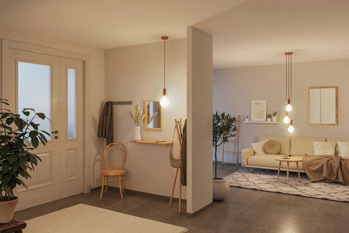 DEKO-LEUCHTMITTEL E27  4,3 W  - Weiß, Basics, Glas (12,5/17,5cm) - Paulmann