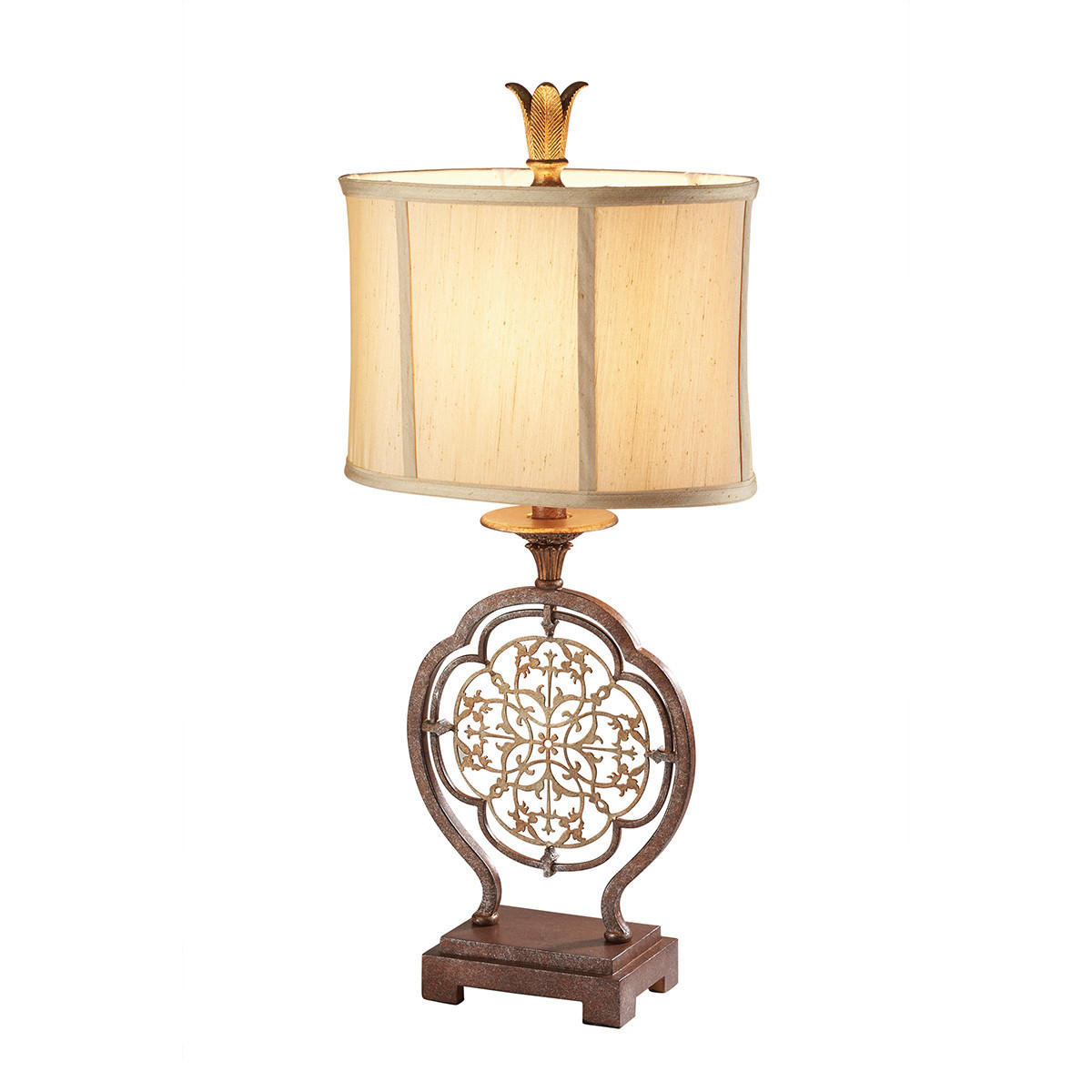 TISCHLEUCHTE - Bronzefarben, Konventionell, Textil/Metall (33/70/21cm) - Elstead Lighting