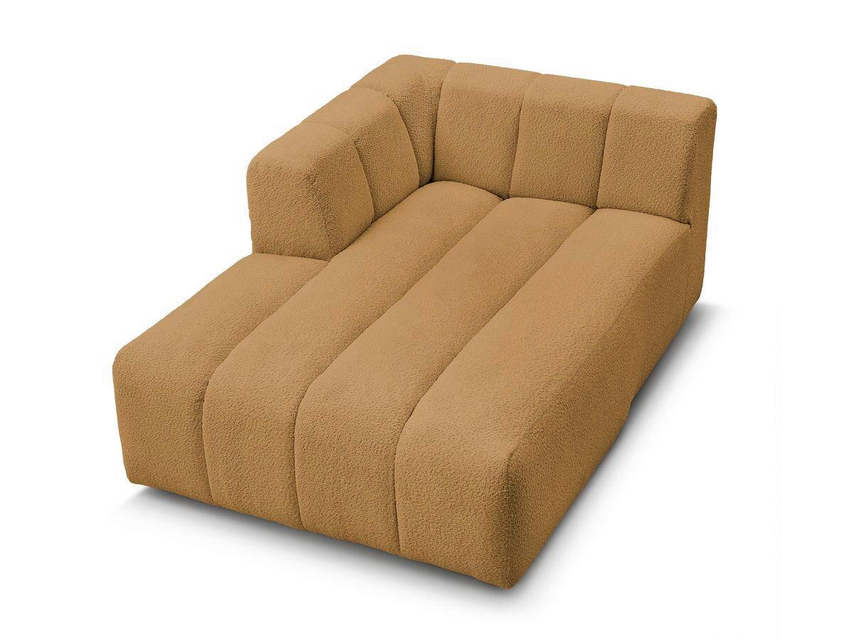 SOFAELEMENT ANNECY Bouclé Gelb  - Gelb/Schwarz, MODERN, Kunststoff/Textil (120/72/170cm)