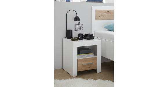 JUGENDZIMMER - Weiß/Eiche Artisan, KONVENTIONELL, Holzwerkstoff (120/200cm) - Xora