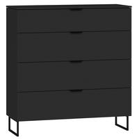 KOMMODE 90/98/43 cm  in Schwarz  - Schwarz, Design, Holzwerkstoff/Metall (90/98/43cm) - Jutzler
