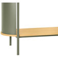 REGAL Grün, Naturfarben  - Naturfarben/Grün, Trend, Holzwerkstoff/Metall (80/95/33,8cm) - Xora