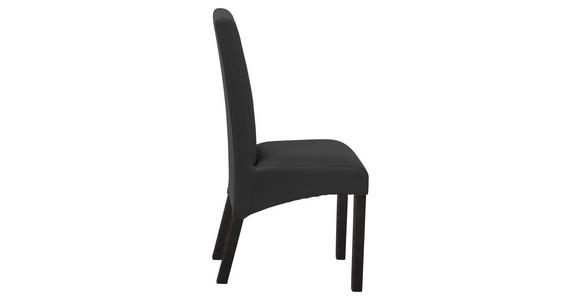 STUHL Lederlook Anthrazit, Buche Kolonial - Anthrazit/Buche Kolonial, KONVENTIONELL, Holz/Textil (47/102/57cm) - Carryhome
