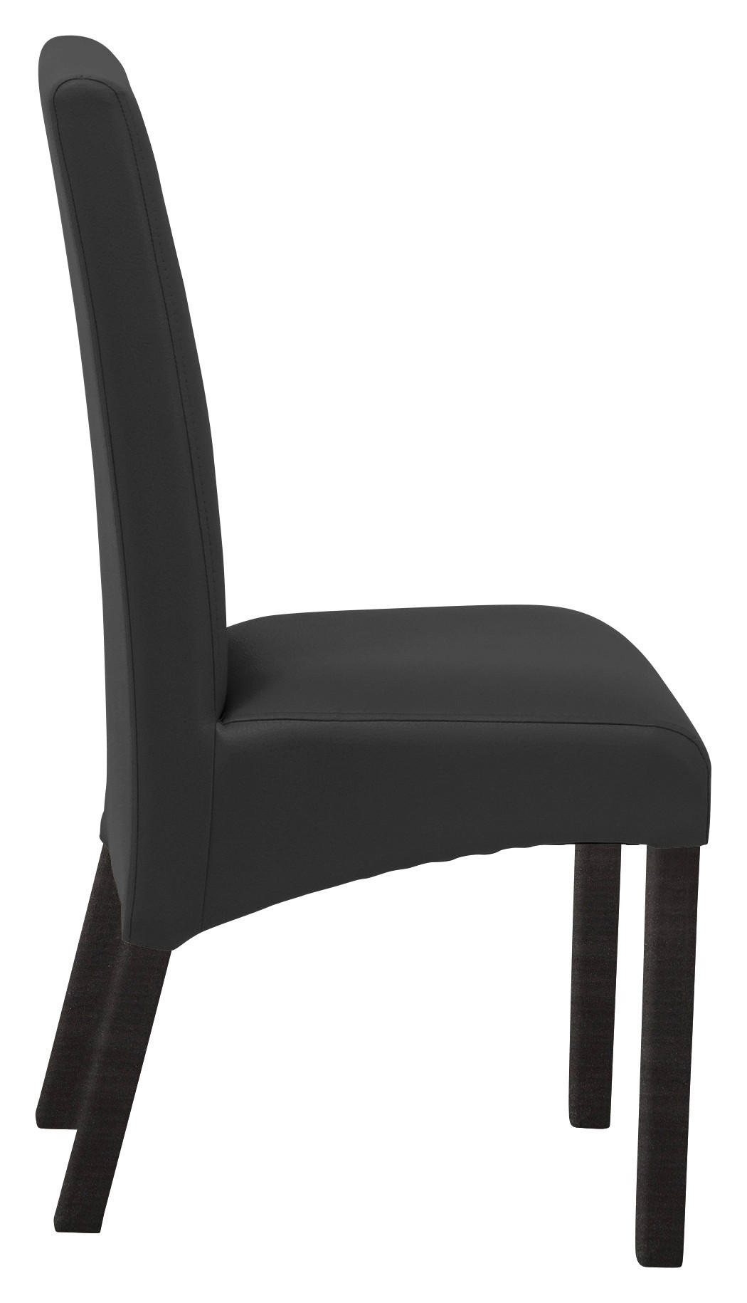 STUHL Lederlook Anthrazit, Buche Kolonial  - Anthrazit/Buche Kolonial, KONVENTIONELL, Holz/Textil (47/102/57cm) - Carryhome