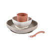 ESSSET  - Terracotta/Weiß, Basics, Kunststoff (18,3/18,3/3,8cm) - Beaba