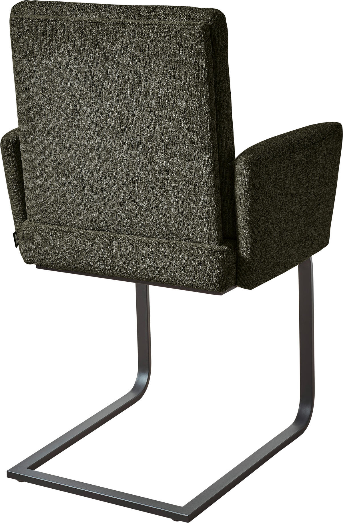 ARMLEHNSTUHL  in Stahl Flachgewebe  - Schwarz/Grün, Design, Textil/Metall (60/92/60cm) - Dieter Knoll