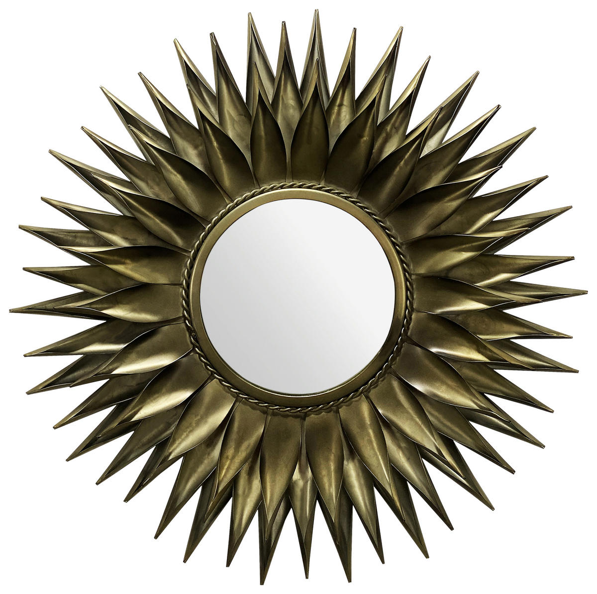 WANDSPIEGEL 74/74/6 cm  - Goldfarben, Design, Glas/Metall (74/74/6cm) - MID.YOU