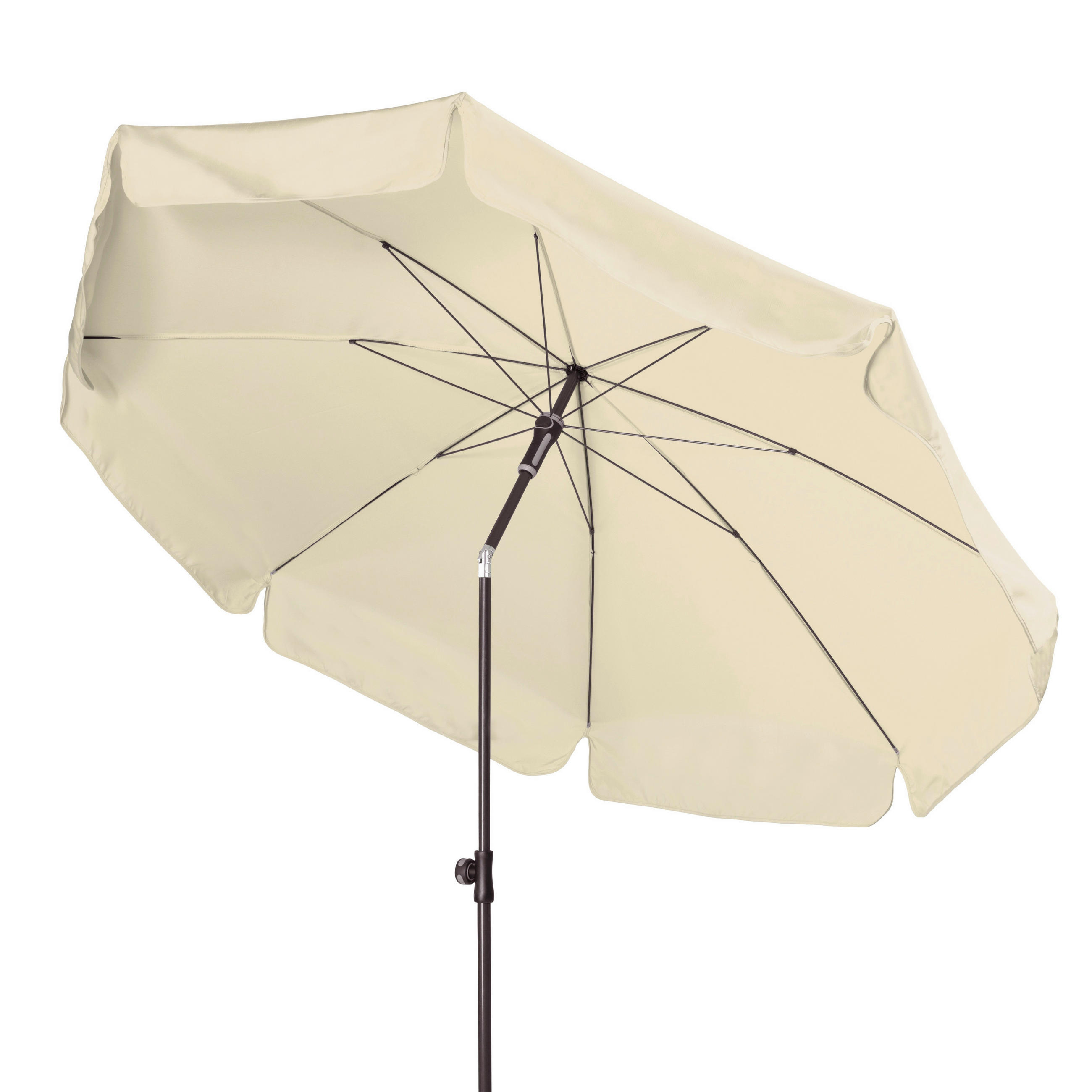 SONNENSCHIRM 200 cm Anthrazit, Naturfarben  - Anthrazit/Naturfarben, Basics, Textil/Metall (200cm) - Doppler
