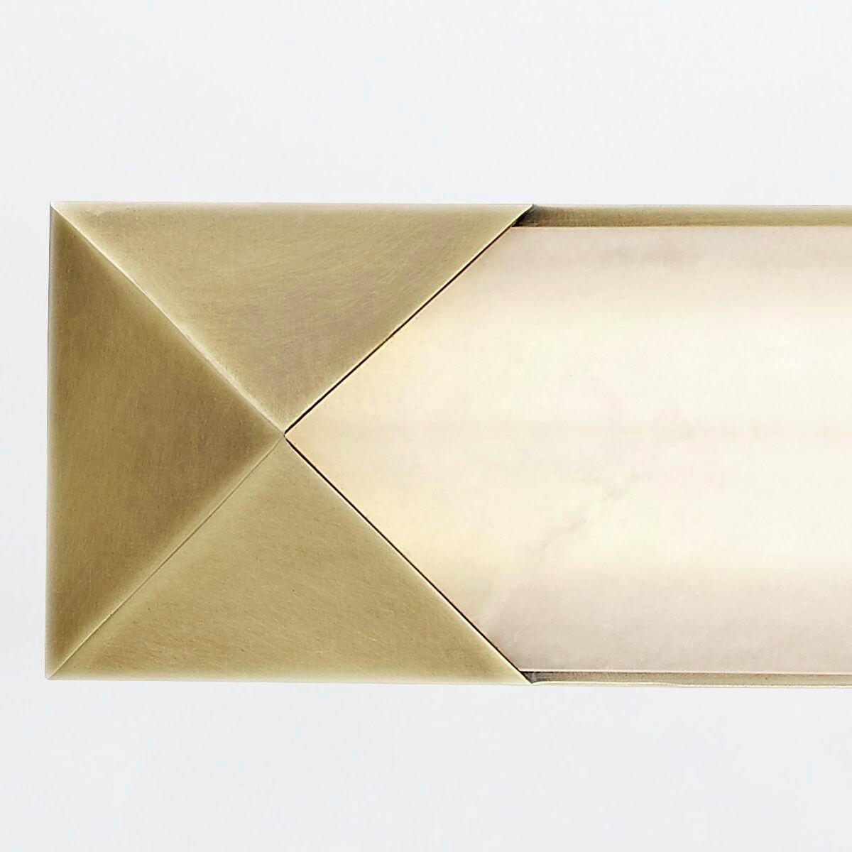 LED-WANDLEUCHTE    - Messingfarben, KONVENTIONELL, Stein/Metall (63,5/7,6/6,1cm) - Elstead Lighting