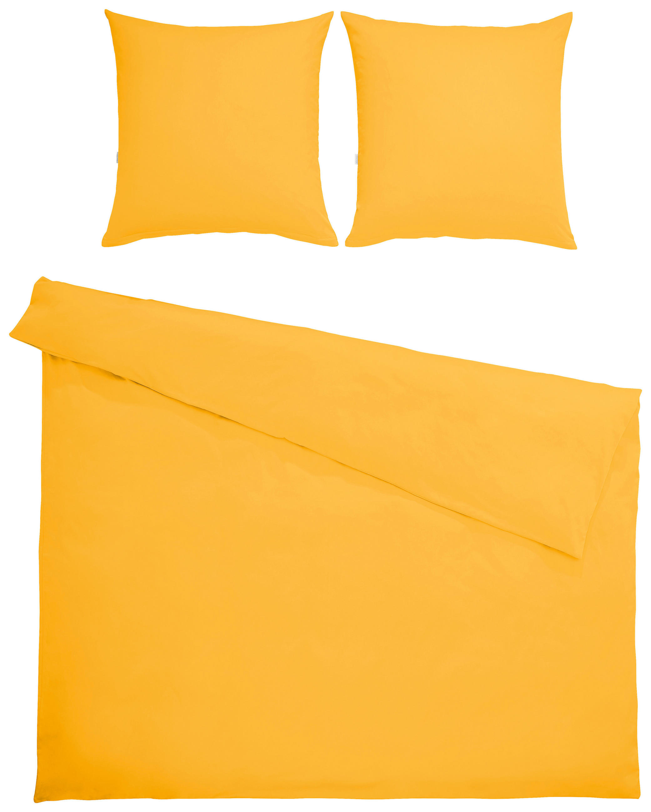 BETTWÄSCHE Satin 200/200 cm  - Gelb, KONVENTIONELL, Textil (200/200cm) - Bio:Vio