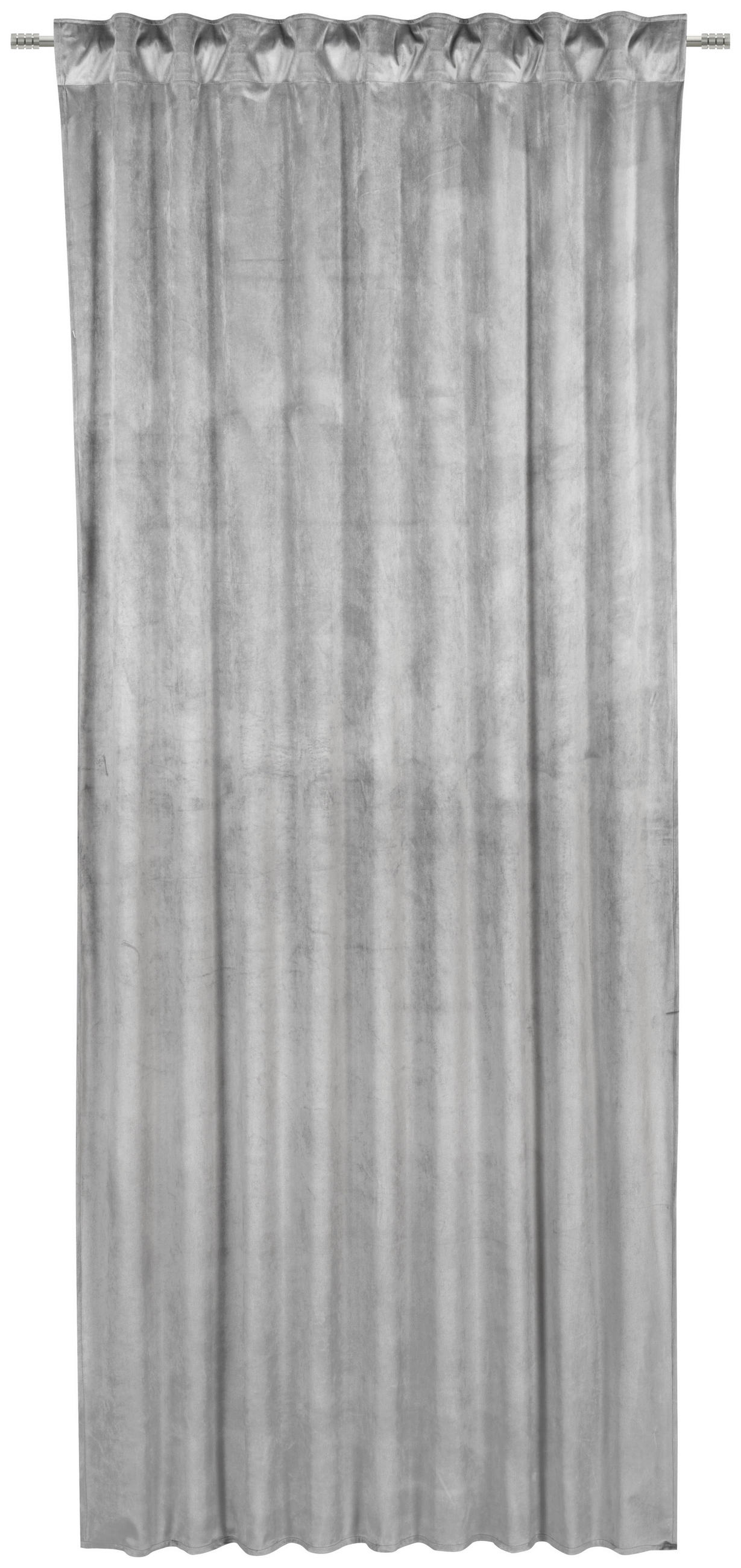FERTIGVORHANG  blickdicht   135/245 cm  - Silberfarben, Basics, Textil (135/245cm) - Esposa