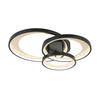LED-DECKENLEUCHTE Matteo  Smart 54,2/46,8/11 cm   - Messingfarben/Schwarz, Design, Kunststoff/Metall (54,2/46,8/11cm) - Novel