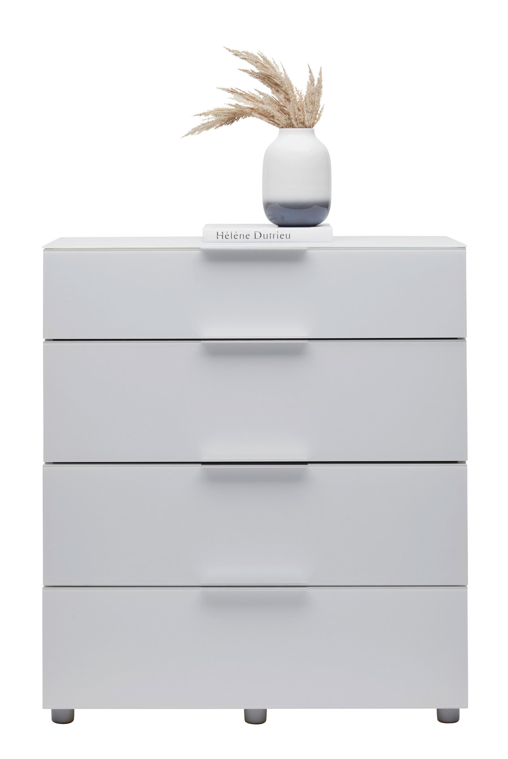 Thumbnail - Voleo Kommode, Weiß Hochglanz, Metall, 4 Schublade(n) Schubladen, 90x101x40 cm, Typenauswahl, Beimöbel erhältlich, stehe...