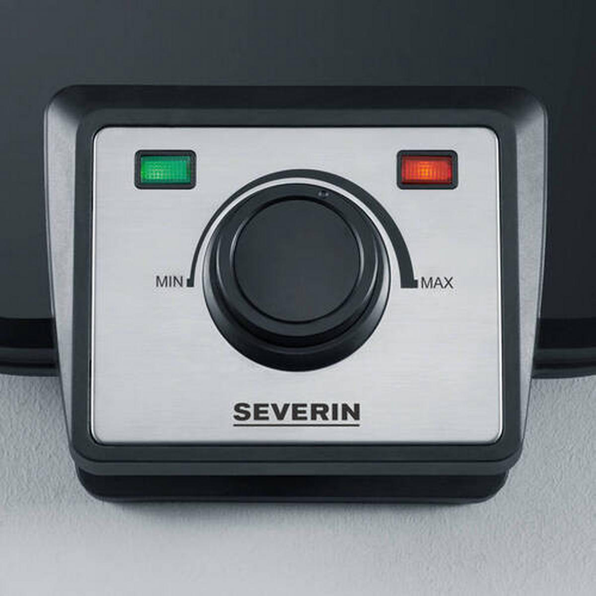 WAFFELEISEN  - Schwarz, Basics, Metall (24,2/10/35,1cm) - Severin