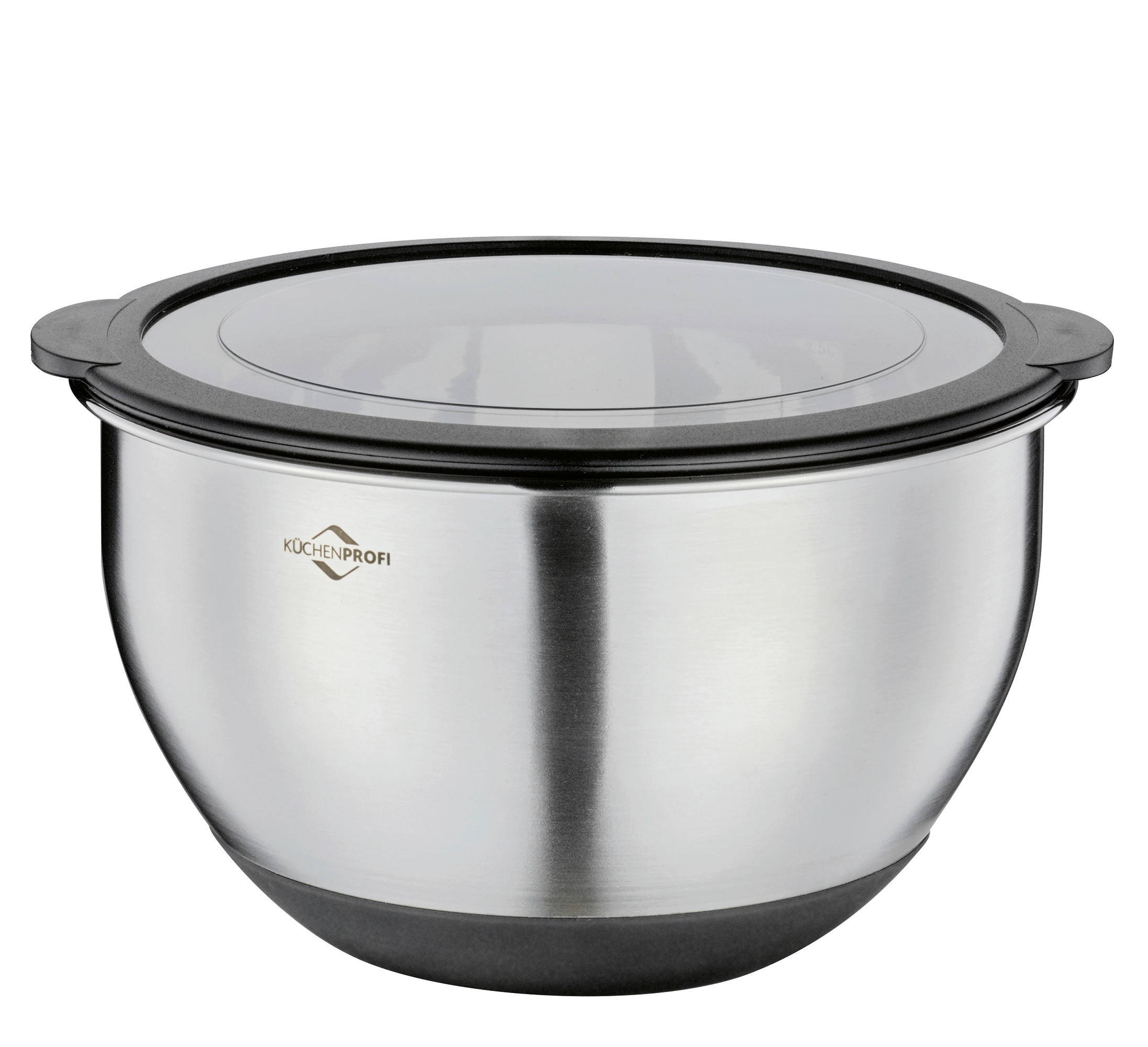 SCHÜSSEL DELUXE   - Transparent/Silberfarben, Basics, Kunststoff/Metall (20/13cm) - KÜCHENPROFI