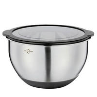 SCHÜSSEL DELUXE   - Transparent/Silberfarben, Basics, Kunststoff/Metall (20/13cm) - KÜCHENPROFI