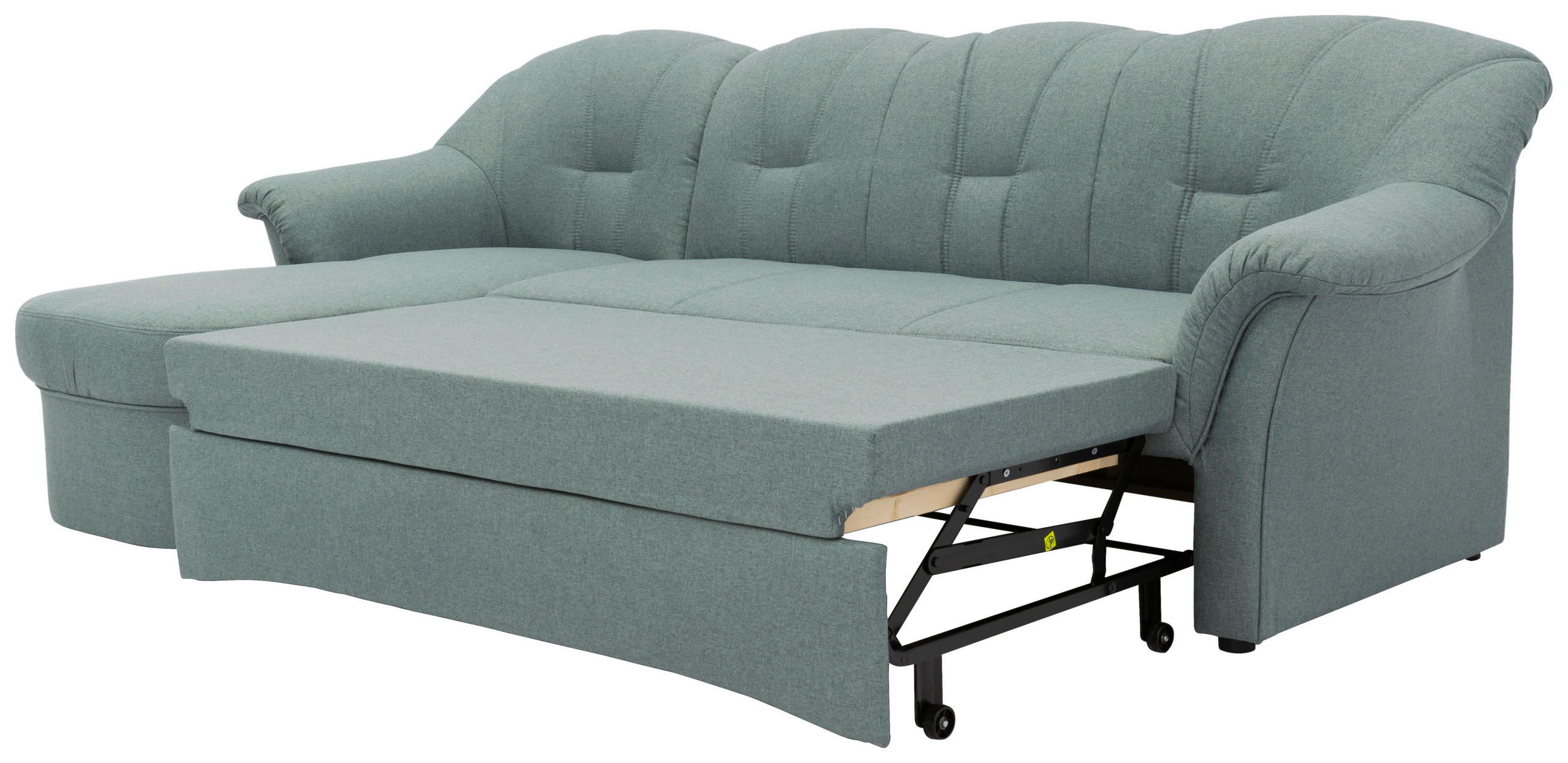 Thumbnail - Mid.you Eckschlafsofa, Hellblau, Textil, Uni, 3-Sitzer, 233x142 cm, Made in EU, FSC Mix, Rücken echt, Wohnzimmer, Sofas ...