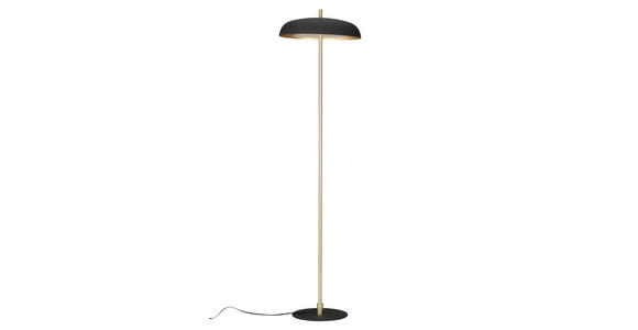 STEHLEUCHTE 38/142 cm - Goldfarben/Schwarz, KONVENTIONELL, Metall (38/142cm) - Novel