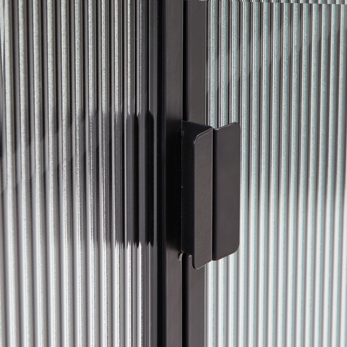 VITRINE  in Schwarz  - Schwarz, Design, Glas/Metall (95/145/35cm) - MID.YOU