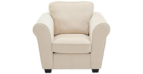 SESSEL in Chenille Beige  - Beige/Schwarz, KONVENTIONELL, Kunststoff/Textil (106/88/86cm) - Carryhome