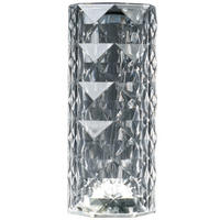 DEKORAČNÍ LED SVÍTIDLO, dálkový ovladač, dotykový stmívač, 9/22 cm  - průhledné, Lifestyle, plast (9/22cm) - Novel