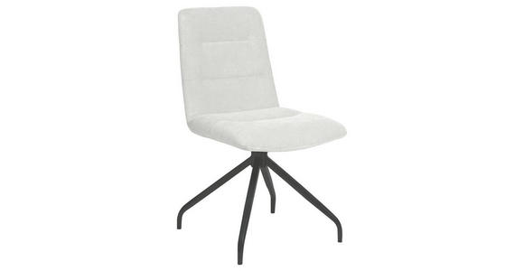 STUHL Webstoff Beige - Beige/Schwarz, Design, Textil/Metall (50/90/63cm) - Carryhome