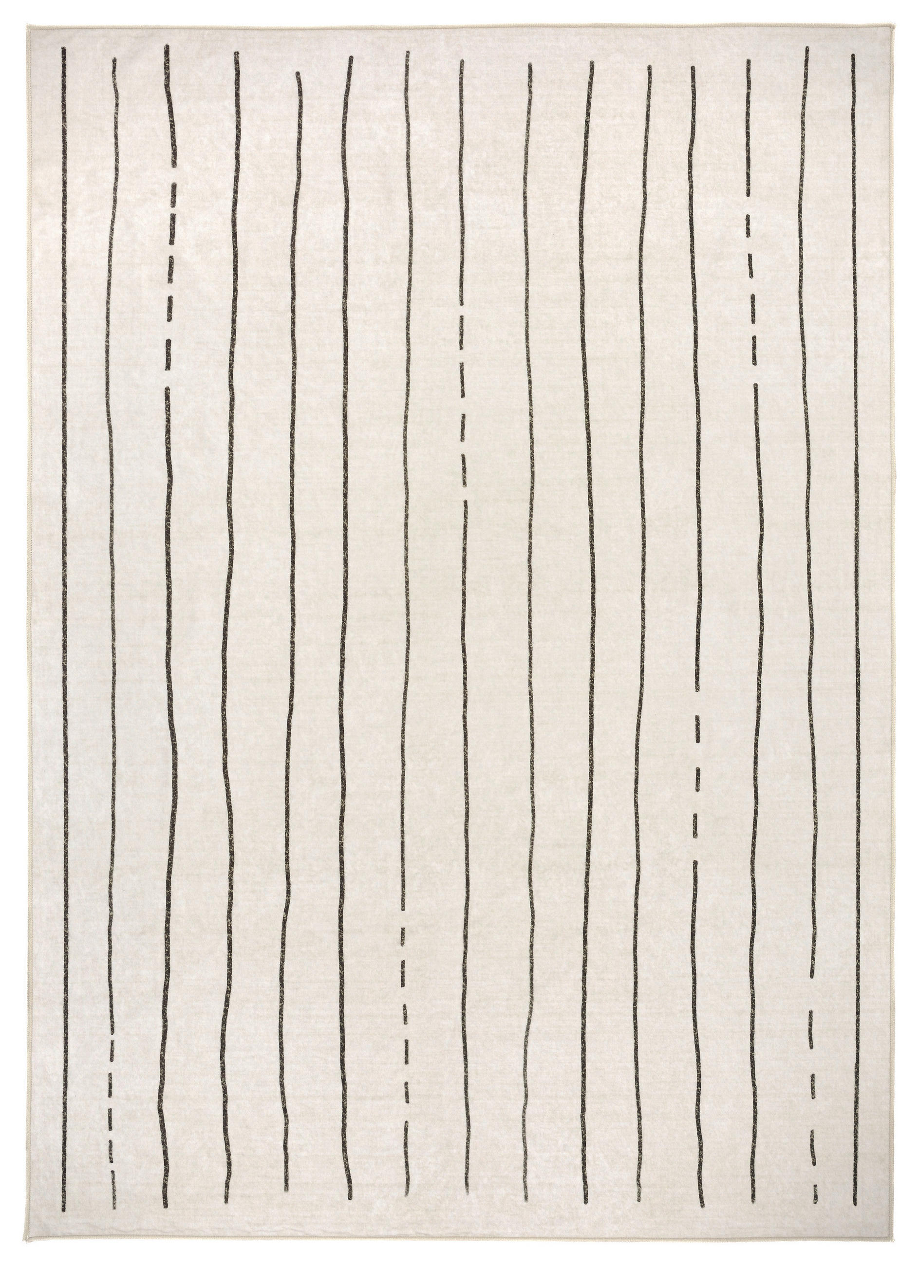 FLACHWEBETEPPICH 160/230 cm LIVING-TUAREG Creme, Schieferfarben  - Schieferfarben/Creme, Basics, Kunststoff/Textil (160/230cm) - Lindorug