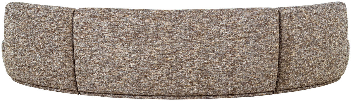 BIGSOFA Batavier in Webstoff Hellbraun  - Hellbraun/Schwarz, Design, Kunststoff/Textil (320/74/174cm) - Livetastic