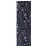 Chic: Küchenläufer (rechteckig 50/150 cm Cook & Clean Weiß, Schwarz  - Schwarz/Weiß, Design, Kunststoff (50/150cm) - Hanse Home