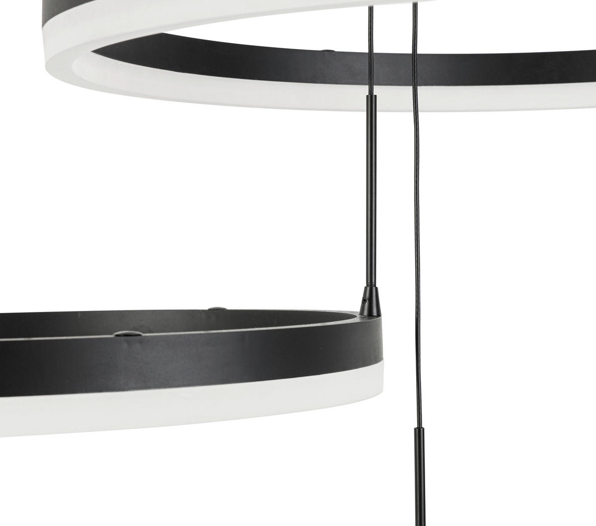ZÁVESNÉ LED SVIETIDLO, 78/50/120 cm  - čierna, Trend, kov/plast (78/50/120cm) - Novel