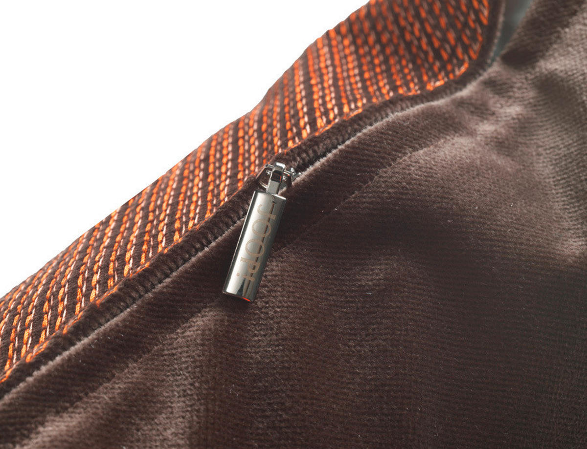 KISSENHÜLLE J!Dimension 40/40 cm  - Rotbraun/Rostfarben, Design, Textil (40/40cm) - Joop!