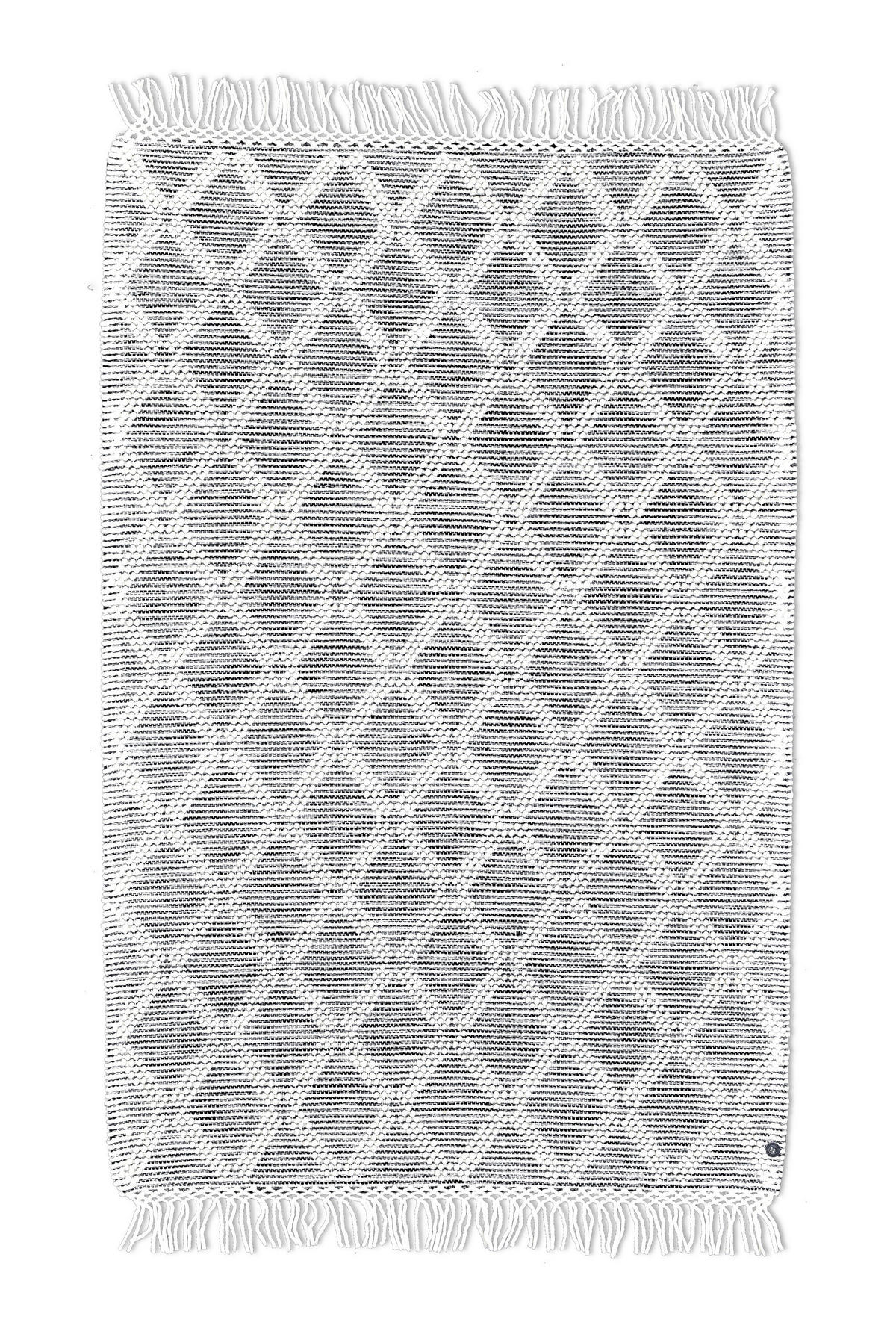 HANDWEBTEPPICH 190/290 cm Colored Macrame one Grau, Weiß  - Weiß/Grau, KONVENTIONELL, Textil (190/290cm) - Tom Tailor