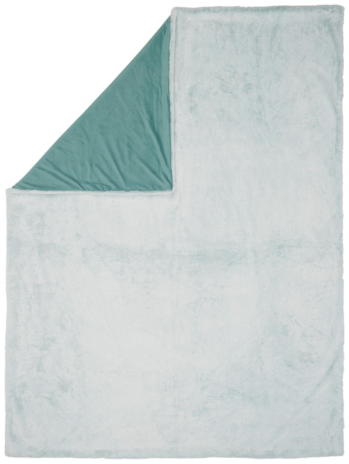 KOŽEŠINOVÁ DEKA, polyester, 150/200 cm - šalvějově zelená, Konvenční, textil (150/200cm) - Novel