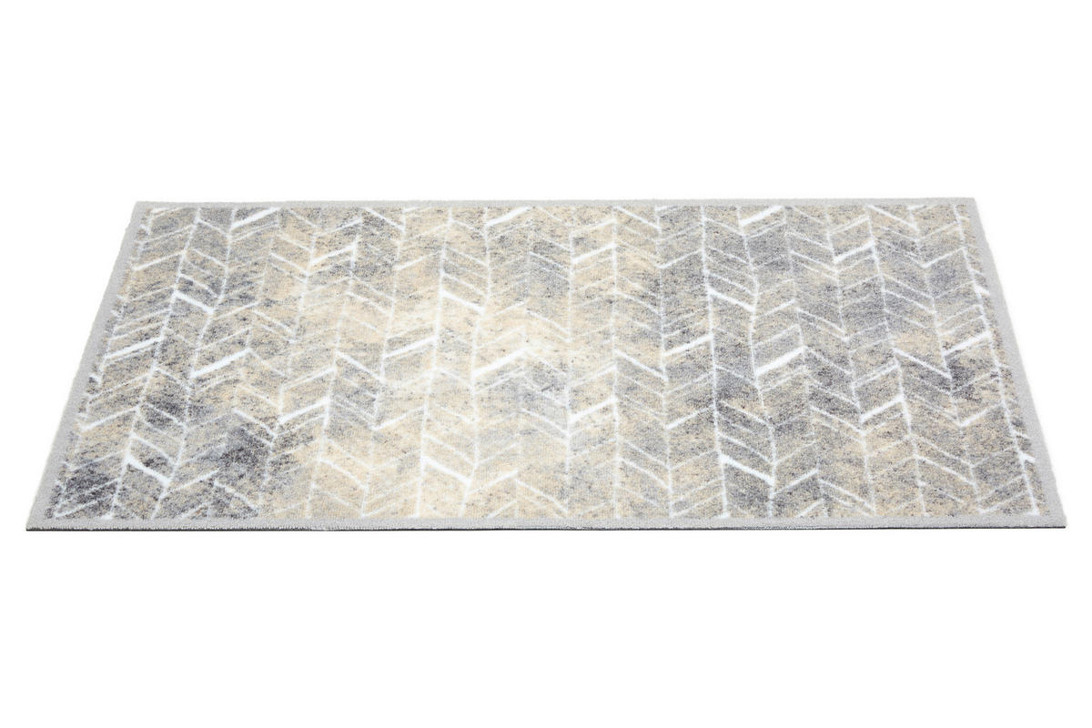 FUßMATTE  66/110 cm  Grau, Beige  - Beige/Grau, Design, Textil (66/110cm) - Esposa