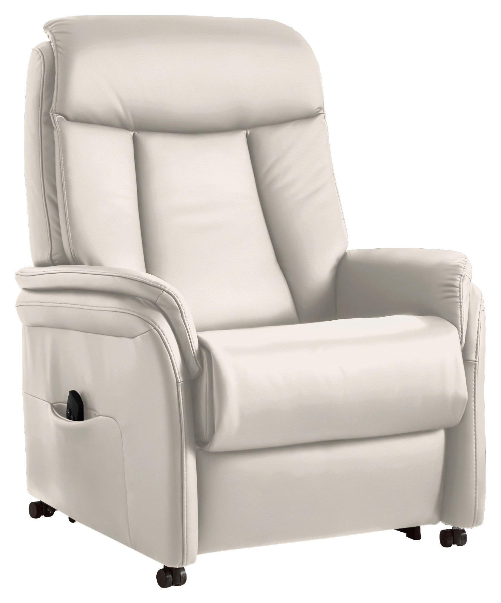 FAUTEUIL DE TÉLÉVISION in Creme  - Creme, Konventionell, Leder/Kunststoff (80/107/84cm) - Valdera