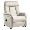 FAUTEUIL DE TÉLÉVISION in Creme  - Creme, Konventionell, Leder/Kunststoff (80/107/84cm) - Valdera