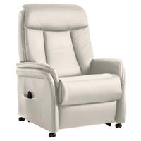 FERNSEHSESSEL in Creme  - Creme, KONVENTIONELL, Leder/Kunststoff (80/107/84cm) - Valdera