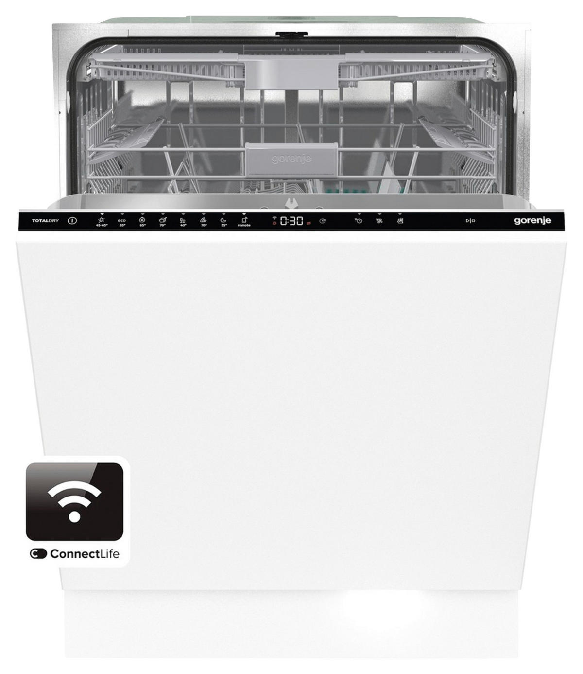 GESCHIRRSPÜLER GV673B60  - Schwarz/Weiß, Basics, Kunststoff/Metall (59,8/81,6/55,5cm) - Gorenje