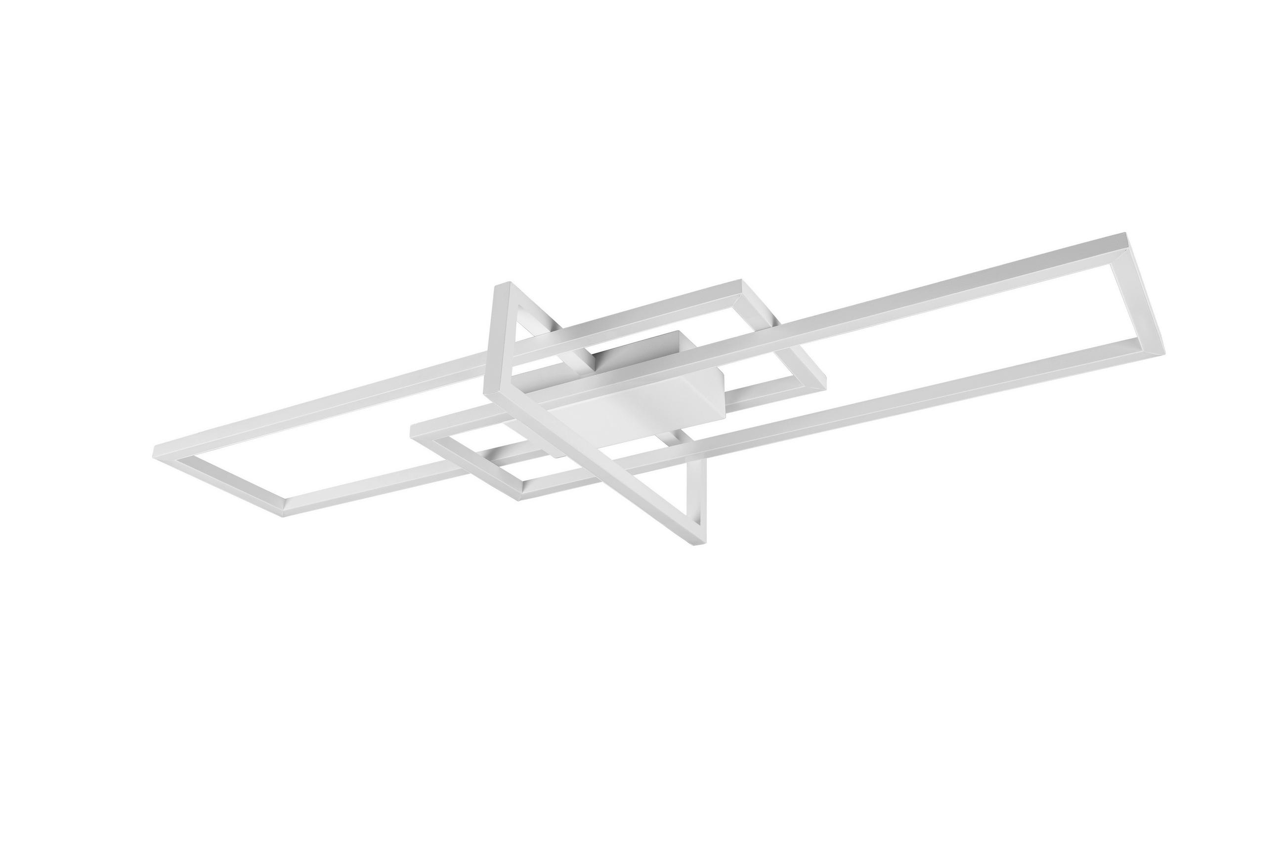 Trio Leuchten Led-Deckenleuchte Salinas Weiß 100x11x40 cm