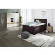 BOXSPRINGBETT 120/200 cm  in Dunkelbraun  - Wengefarben/Dunkelbraun, KONVENTIONELL, Textil (120/200cm) - Carryhome