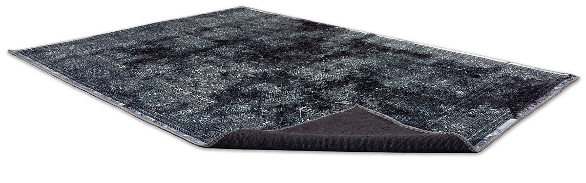 FLACHWEBETEPPICH 200/280 cm Piper Anthrazit, Schwarz rechteckig  - Anthrazit/Schwarz, Basics, Textil (200/280cm) - Astra