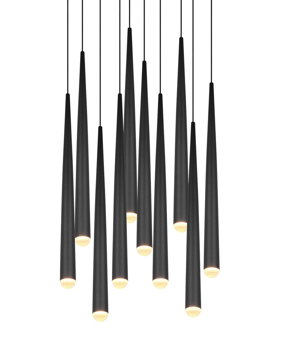 LED-HÄNGELEUCHTE Cala 30/150 cm  - Schwarz, Design, Metall (30/150cm) - Trio Leuchten