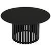 COUCHTISCH in Metall, Glas 80/80/40 cm  - Schwarz, Design, Glas/Metall (80/80/40cm) - Livetastic