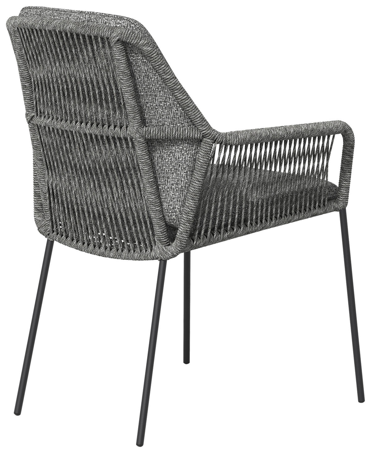 GARTENSTUHL Metall, Textil Grau  - Anthrazit/Grau, Basics, Textil/Metall (60/88/70cm) - Tierra Outdoor