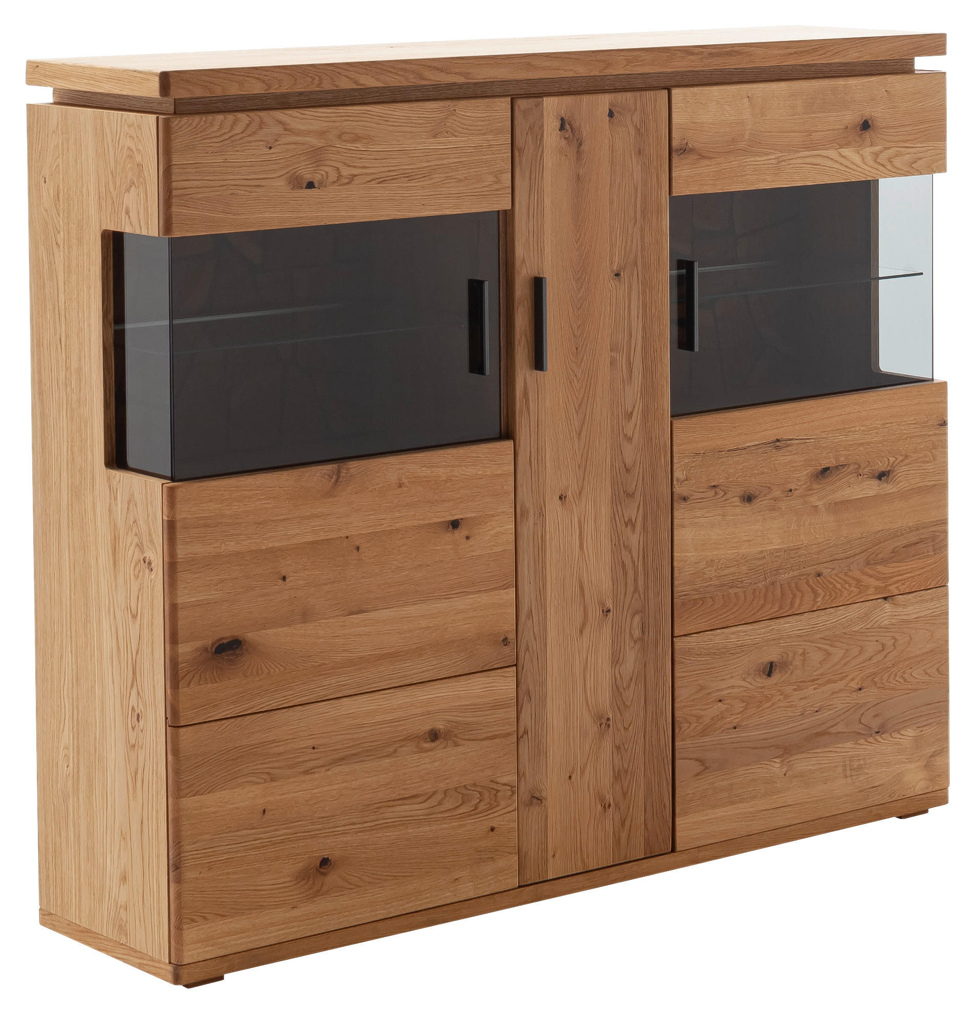Linea Natura VYSOKÁ KOMODA, dub, barvy dubu, 150/128/37 cm