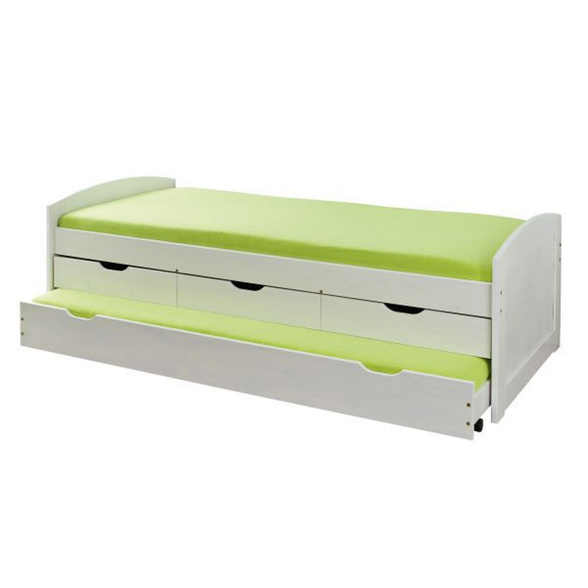 LEŽALNIK,  bela les - bela, Moderno, les (90/200cm)