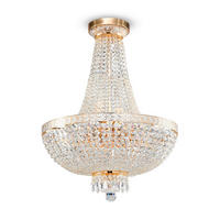 KRONLEUCHTER 50/65/50 cm    - Goldfarben, Trend, Metall (50/65/50cm) - MAYTONI